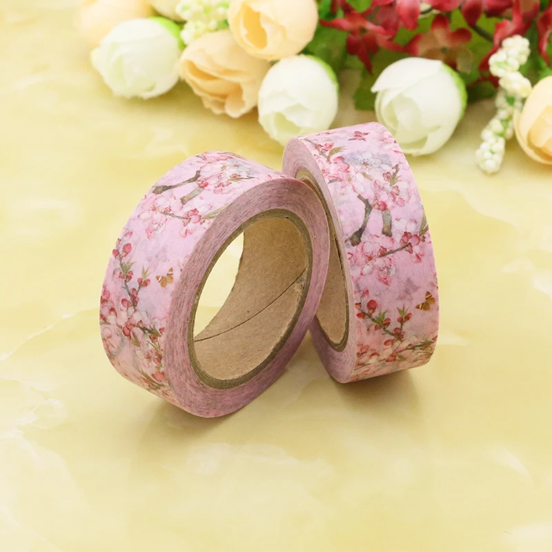 Custom large loop printed diy decorative Rosa gingham caro logo university Pakistan washi paper tape