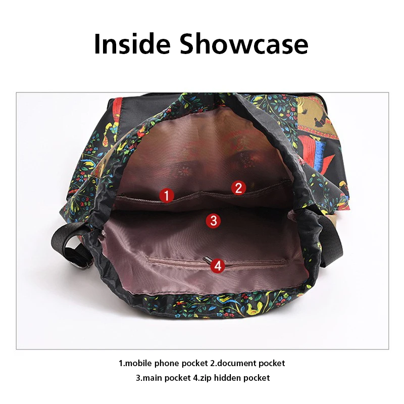 Hot Sale Eco-friendly Durable Foldable Travel Drawstring Backpack Canvas Drawstring Knapsack with Pocket