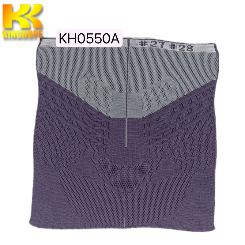 New design cheap price upper jacquard mesh fabric lady and man shoe vamp material  Fly Knitted shoe upper