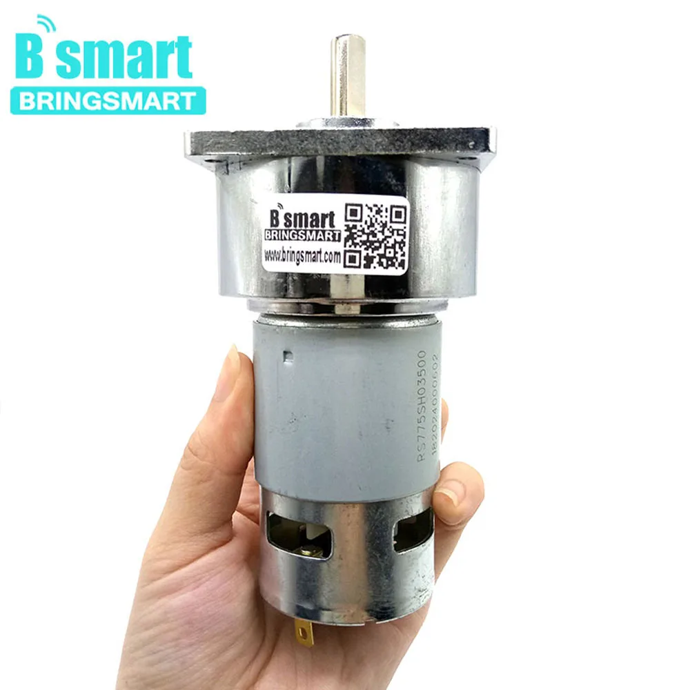 BringSmart 60GA775 12v dc gear motor 50kg cm right angle high torque accurate ball bearing for Electric tools power gear motor