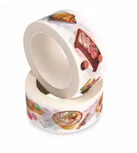 Hot selling colorful waterproof washi tape for decoration and DIY design custom printed small Japanese washi paper tape