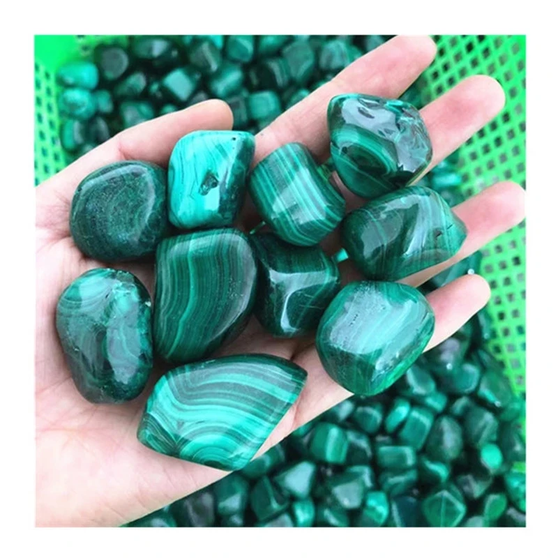 Stone Tumbled Green Malachite Natural Tumbled Crystal Tumbled Healing Bulk Tumbled Pebble Agate Tumbled Gems Tumbled