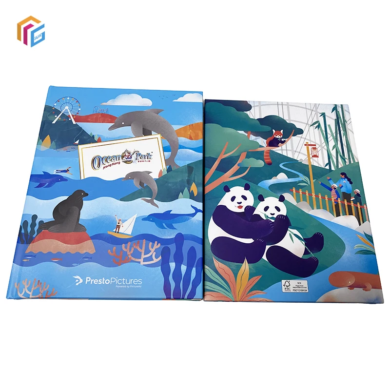 Custom print  4x6/5x7 Paper Photo Folders, Blank Hardback Book Shape Cardboard Picture Frames For Travelling