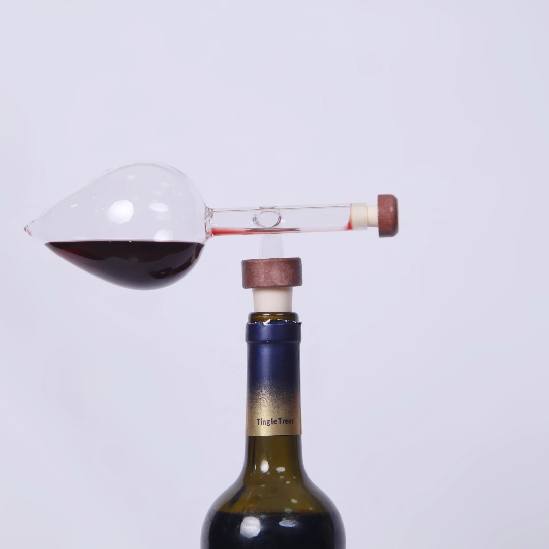 hand made glass wine aerator middle finger wine aerator