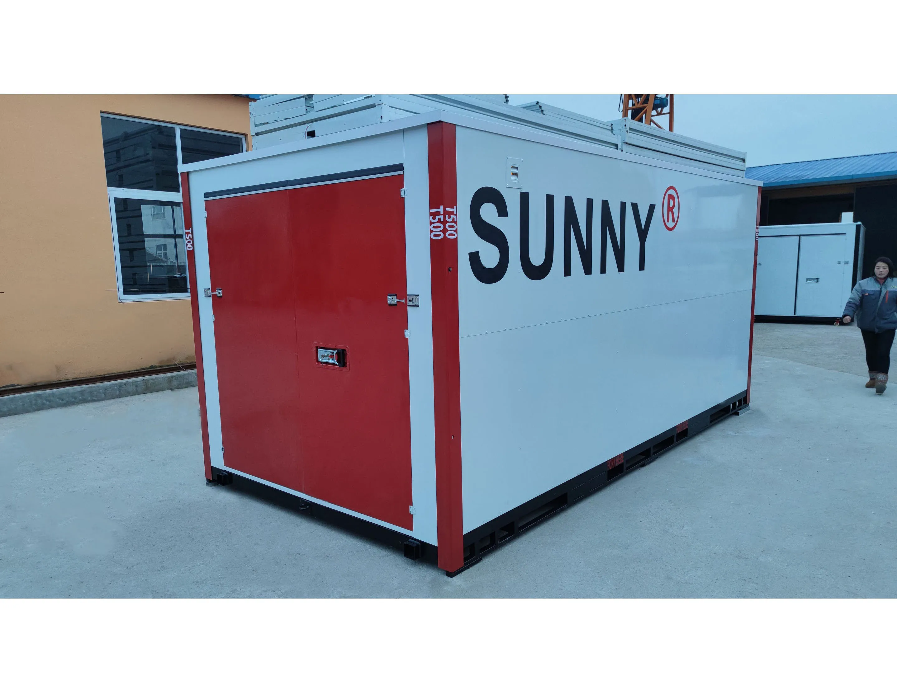 Сварной сборный контейнер из стального материала, самосборный складной мобильный контейнер, Штабелируемый портативный контейнер