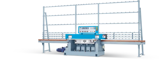 Vertical 6 Spindles Glass Processing pencil Edging machine with Manual Model, 6 motors glass straight line pencil edger