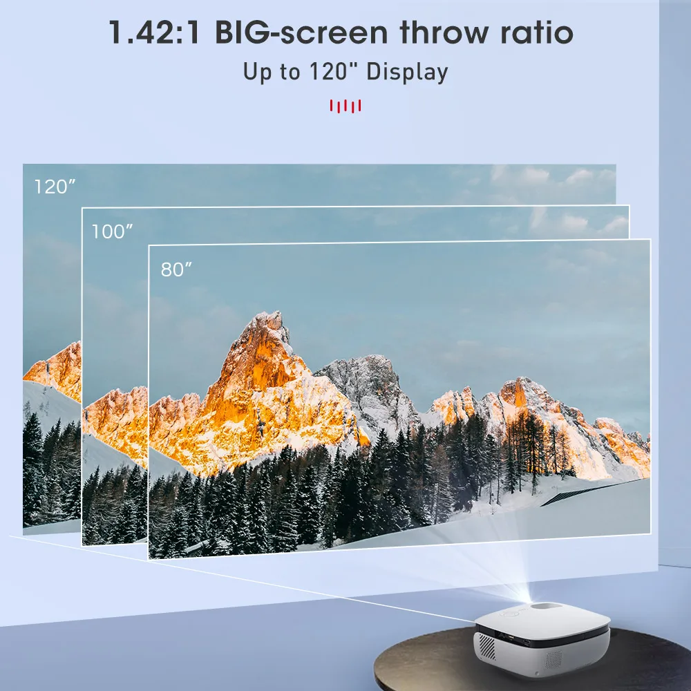 Oem Odm Логотип родной 1080P Full Hd Led Lcd домашний кинотеатр портативный умный видеопроектор