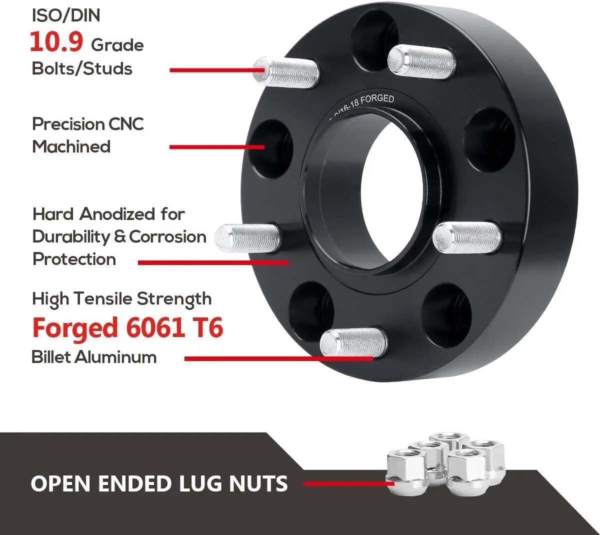 Wheel Spacer Set Aluminum Wheel Spacer Pair WheelCentric Adapter 5x139.7 2 inch Thick  For 2010 Dodge Ram1500