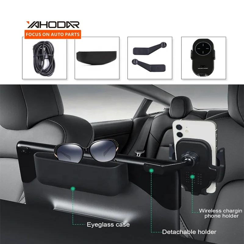 Phone Car Holder Dashboard Screen Mounted Phone Holder And Charger For Tesla Model 3 Model Y