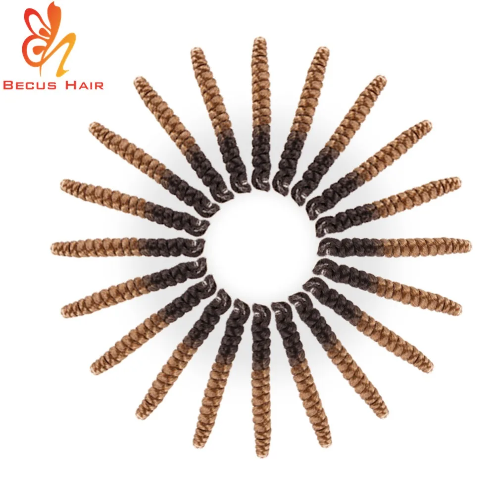 Горячая продажа афро кудрявый искусственный locs Весна Твист марли волос Жезл локон синтетический крючком косы волос