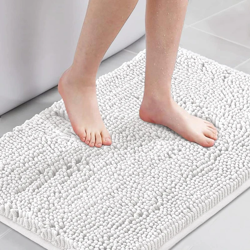 Microfiber Shaggy Bath Mat Fabric Tapi Peluche En Tissu France Chenille