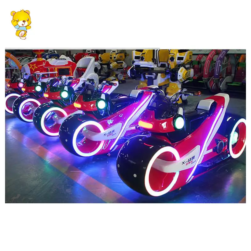 Amusement Park Arcade Game Centre Remote Control Battery Powered  Kid X-Warrior Ride On Motorbike Amusement Park Indoor