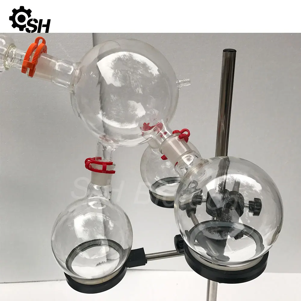 2l 5l 20l Lab Vacuum Fractional Shortpath Distiller Equipment For Extraction Glass Short Path Distillation Kits