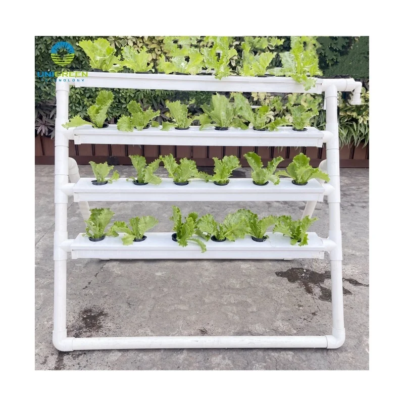 24 Holes Small NFT Hydroponic Growing System 4 layers 117x50mm Channels With Removable Lids For Indoor Home Garden Planting Kit