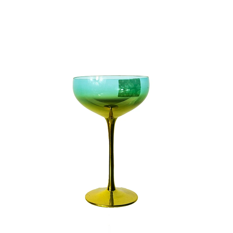 Elegance Design 8 oz gold Cocktail  champagne saucer Glass