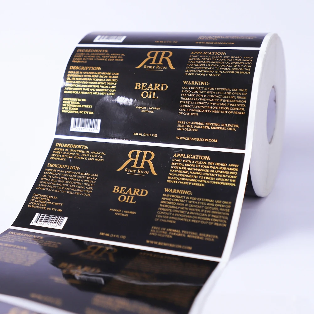 Custom Matt Round Label Stickers Free Sample With Your Logo Stickers Clear Vinyl Waterproof Transparent Labels For Packing