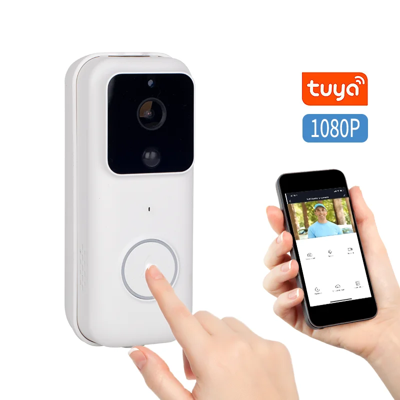 
Real time visual recording door bell camera PIR motion sensor home video smart tuya app wireless video doorbell 