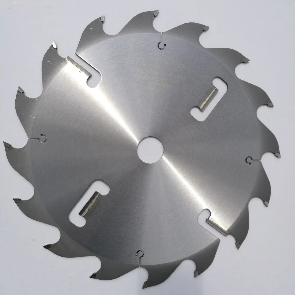 255mm (32+4)T Industrial 75Cr1  TCT saw blade with rakers for timber cutting