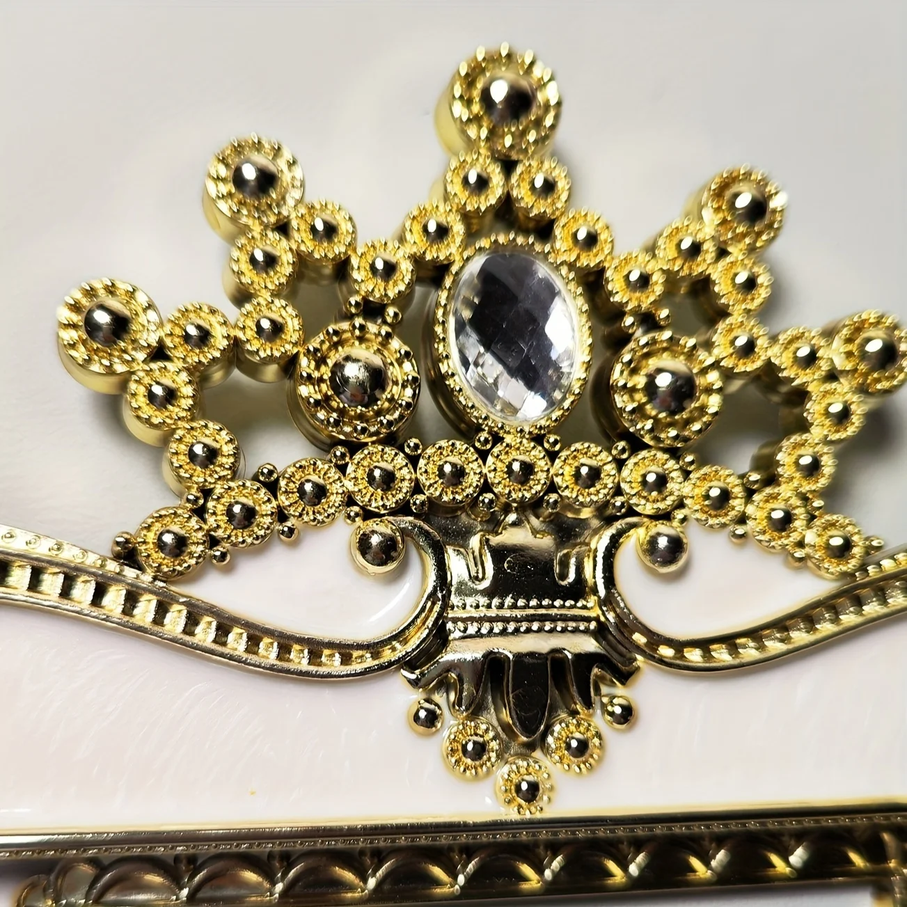 Switch cover deco silver Water diamond flower bead carved plastic wall hanging single switch decor with European style wholesale