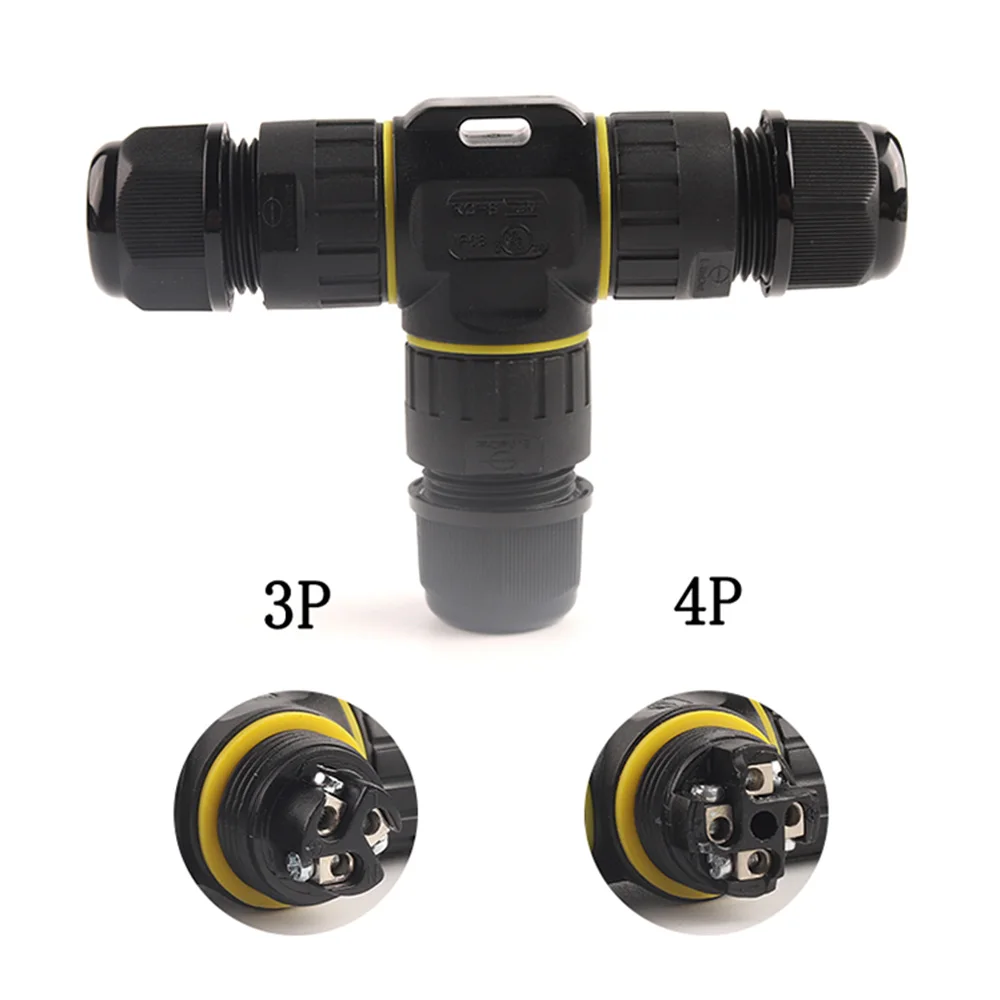 3 способа Открытый подземный светодиодное освещение IP68 водонепроницаемый разъем T 3 Pin-код