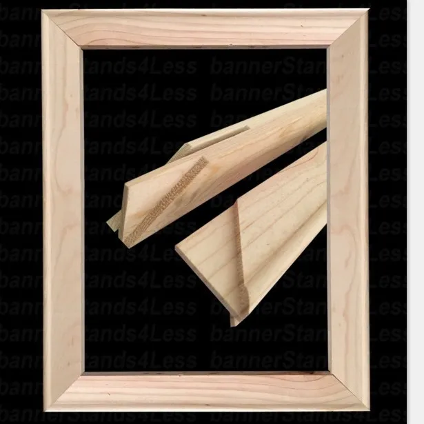 good quality low price unfinished wood frame for stretched canvas wood stretcher bar