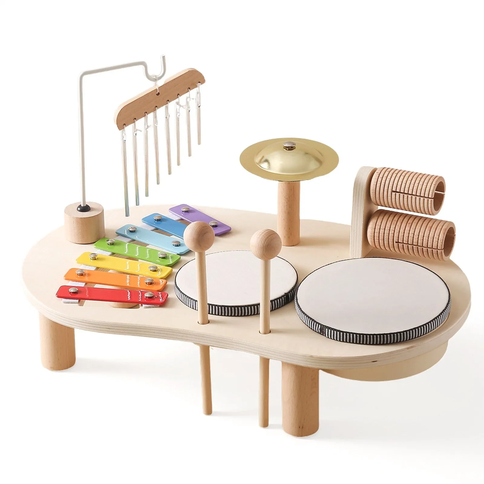 LM KIDS Multifunctional Musical Busy Board Xylophone drum percussion Toys music instruments for kids