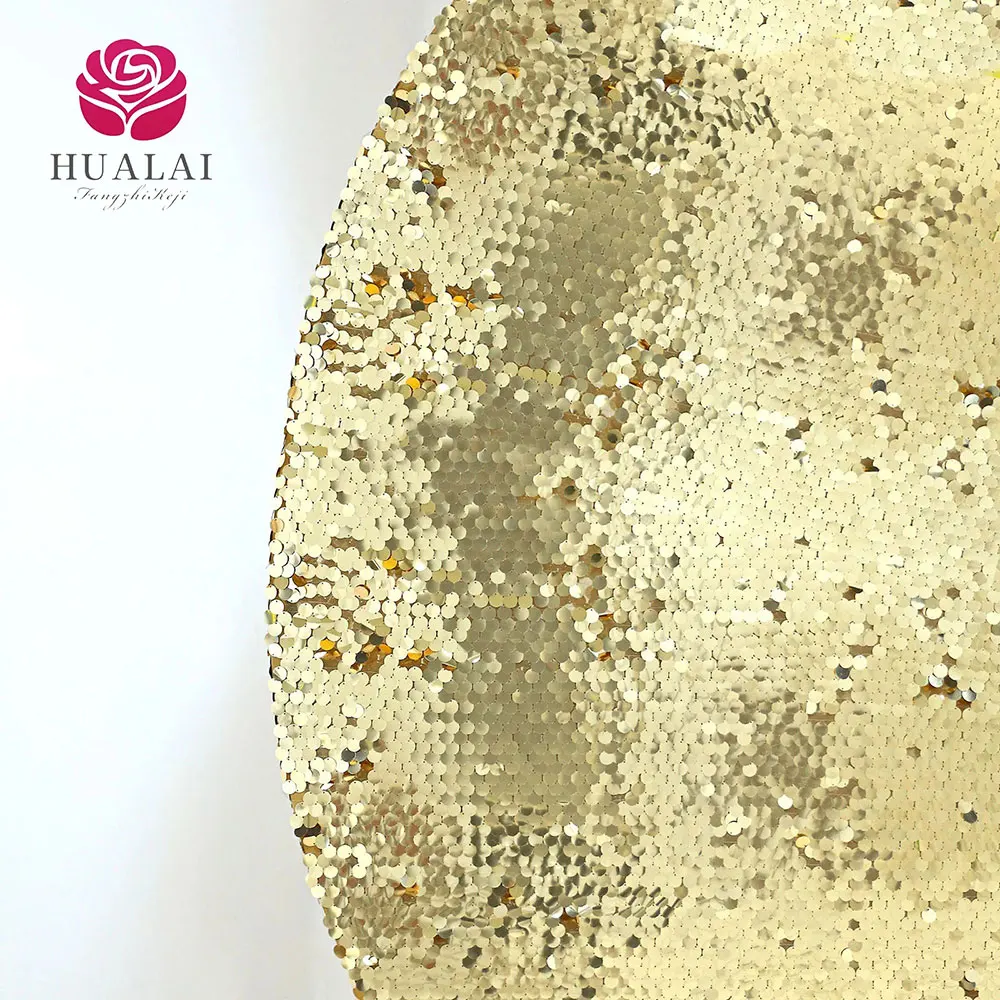 custom matte sparkly champagne big payette sequin shiny simmer round fitted arbor arch backdrop stand cover for wedding party