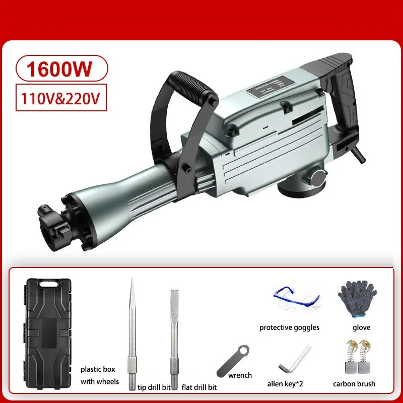 High Power Electric rock drill Electric Pick Set Concrete Breakers Rotary Demolition Impact Hammer Electric rock drill
