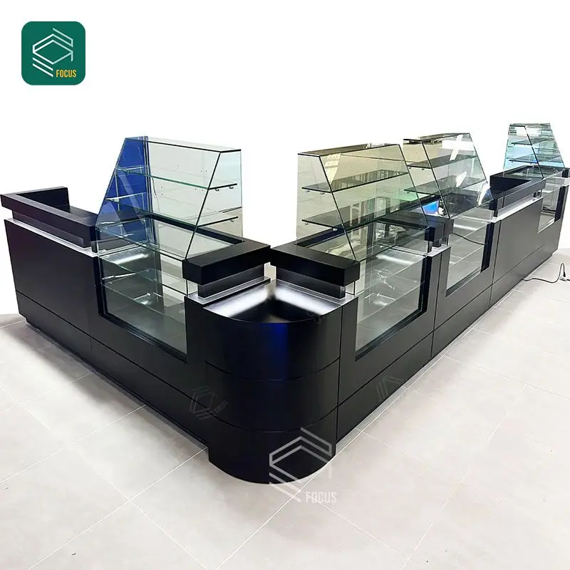 Wooden Cabinet Wood Display Stand Store Display Showcase Hookah Cigarette Shelves Smoke Shop Display