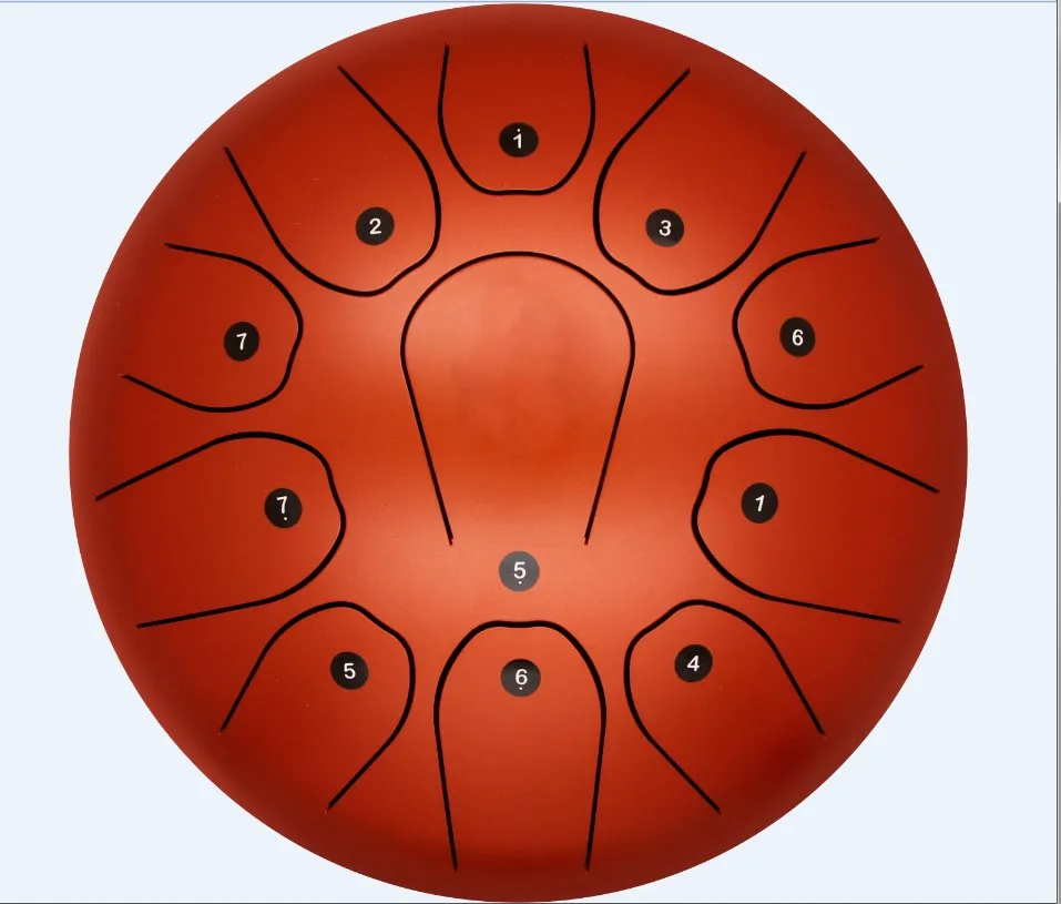 10inch matt blue steel tongue drum for sale chakra drum with free bag and mallet  percussion instruments