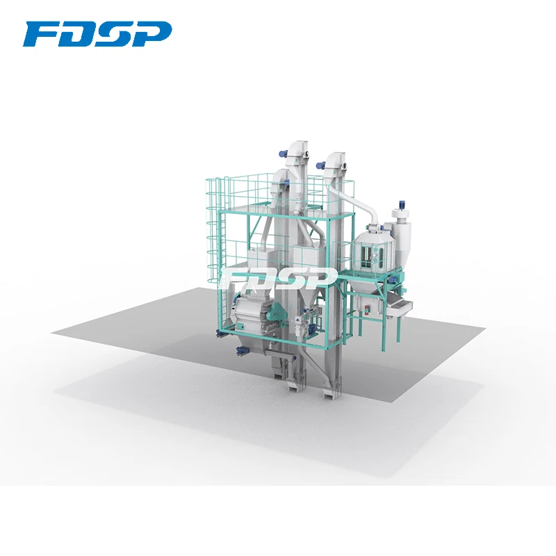 China farmer popular minimum capacity steel support feed mill