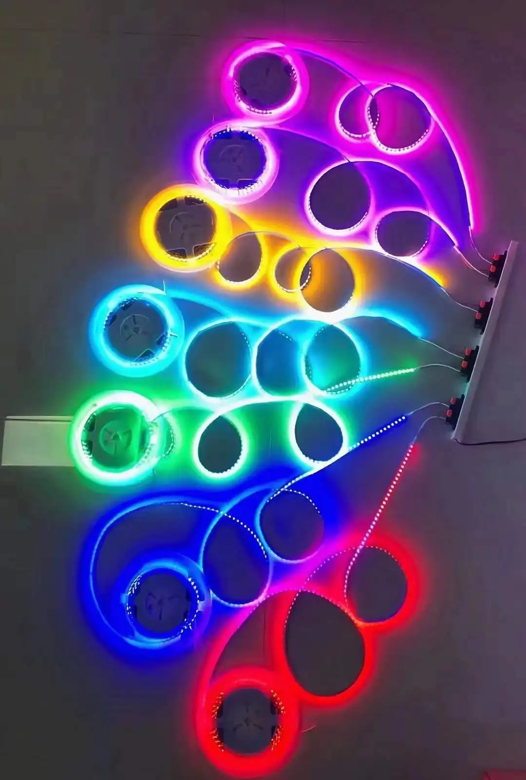 AC110V 220V  water proof RGBW LED tape SMD5050 LED Lighting Strip Linear Flexible RGB LED Strip Light