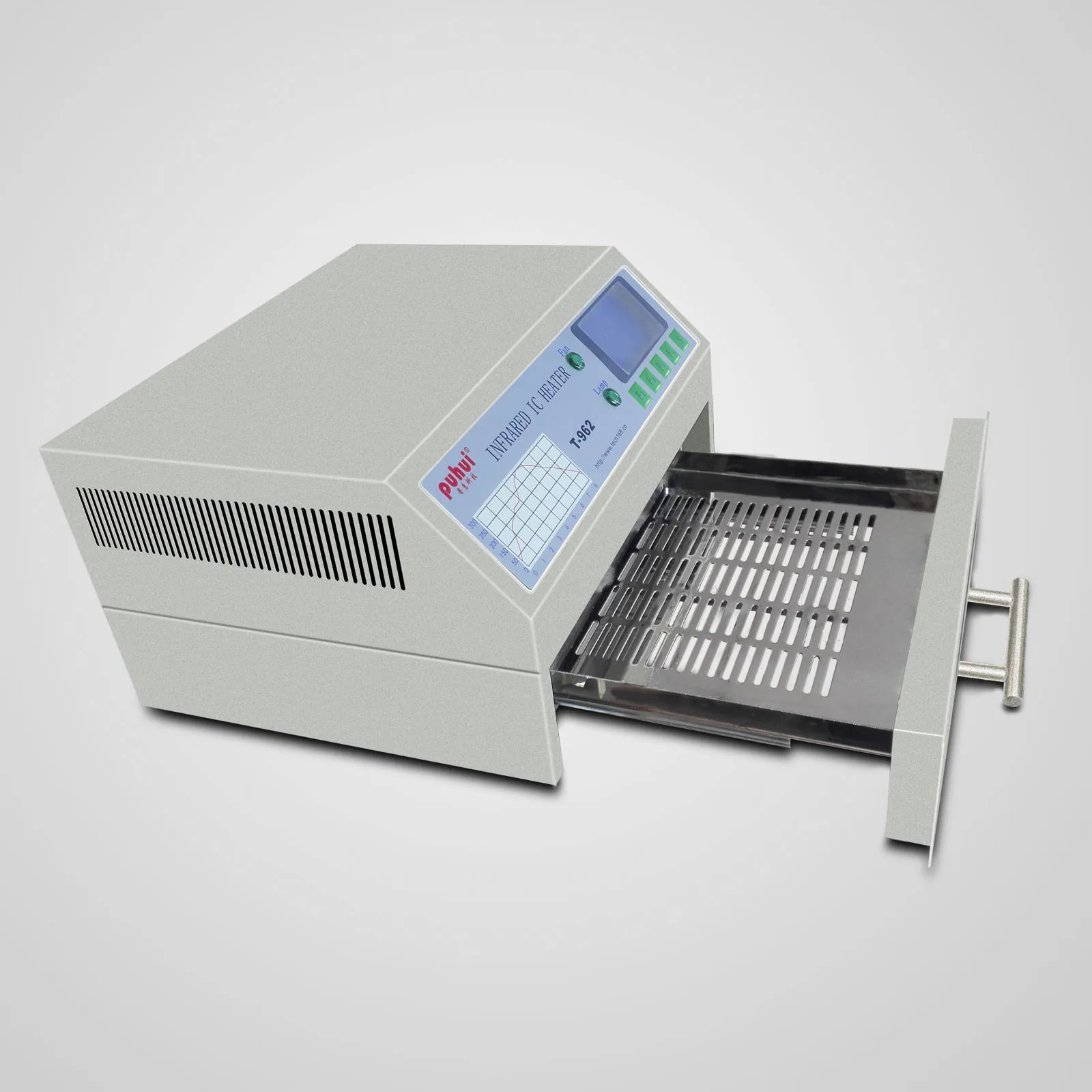 puhui T-962 Reflow Oven Infrared IC Heater Soldering Machine Process 180*235mm  800W