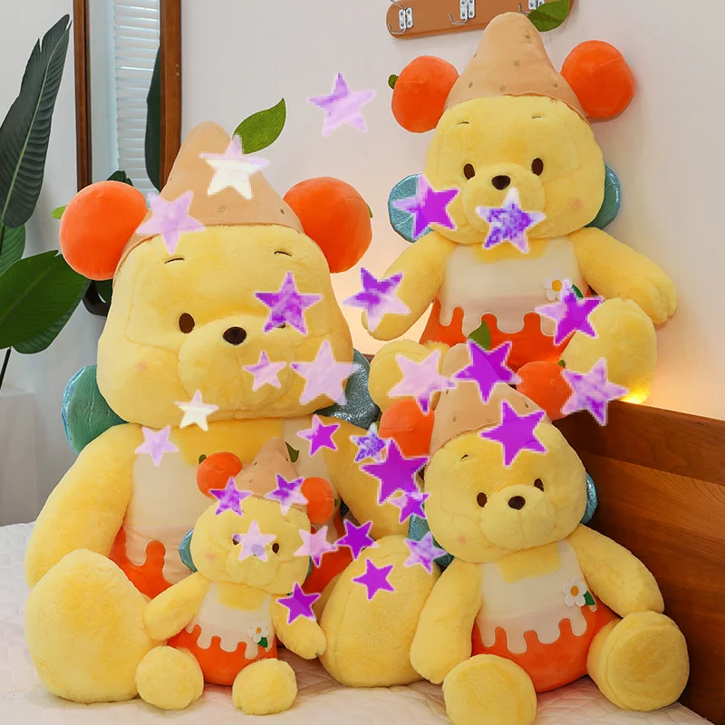 New Lemon Winnied Bear High-End Plush Toy Doll Animal Toys Anime Cartoon Small Plush Gift Plush Toy Doll Gift For Children