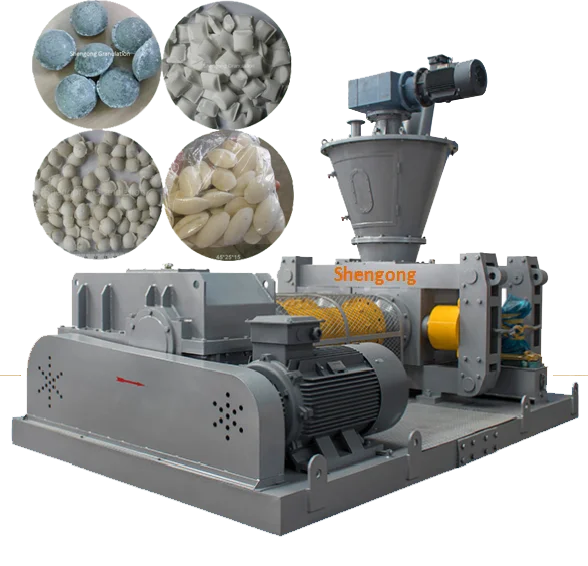 Steel slag steel residue iron powder coke hydraulic double roller mechanical briquette machine