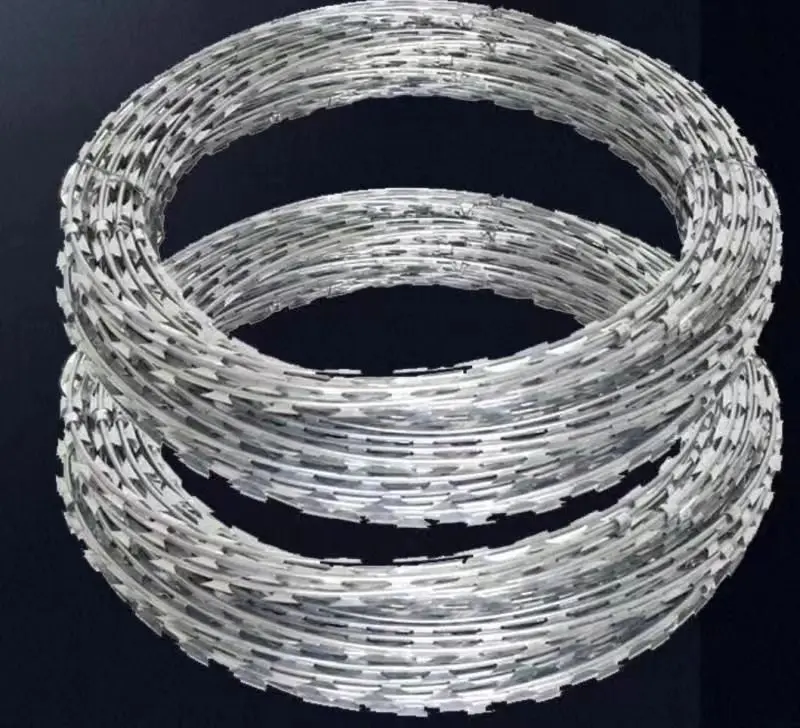Razor Barbed Wire Burglar Mesh Wires And Electric Fences Single Type Pvc Coated Blade