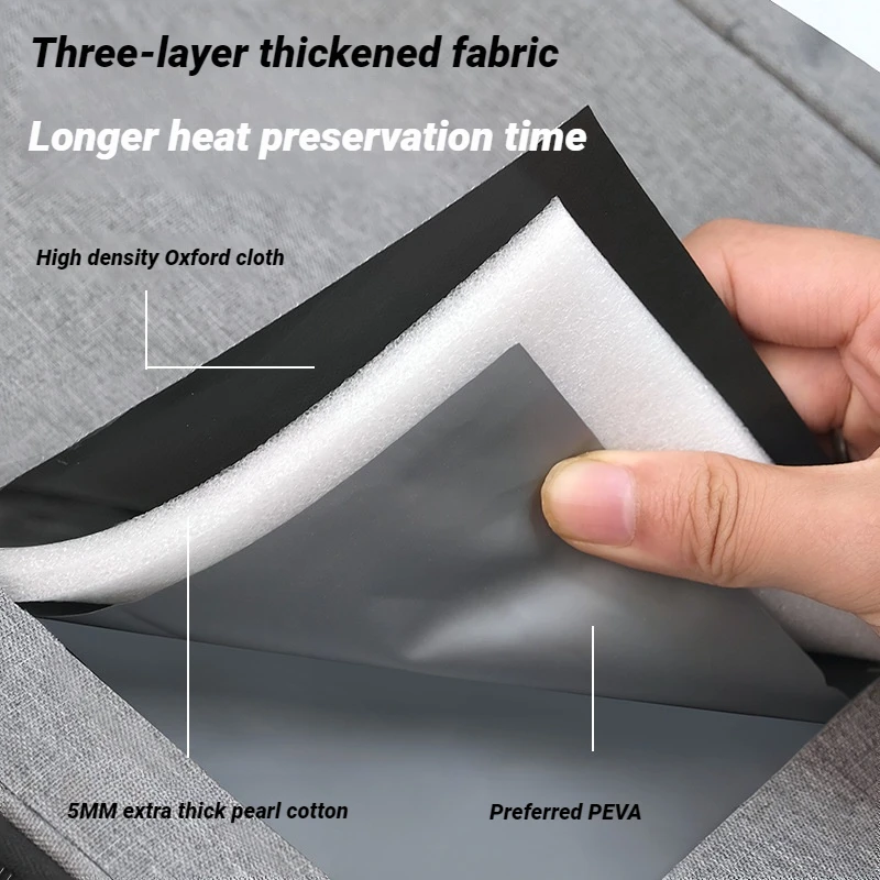 Custom Logo 600D Oxford Lunch Cooler Bag Insulated For Office Travel Picnic Thermal Bag Soft Tote Cooler Box With Shoulder Strap