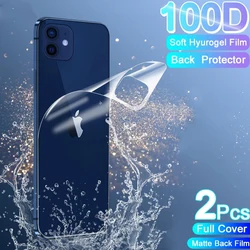 Гидрогелевая пленка с полным покрытием для iPhone 12 11 Pro MAX mini Защитная экрана X XR XS 7 8 6S Plus SE задняя аксессуары сотовых