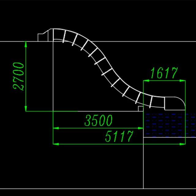 Manufacturing Pool Water Slide for Backyard Swimming Pool /Home Pool