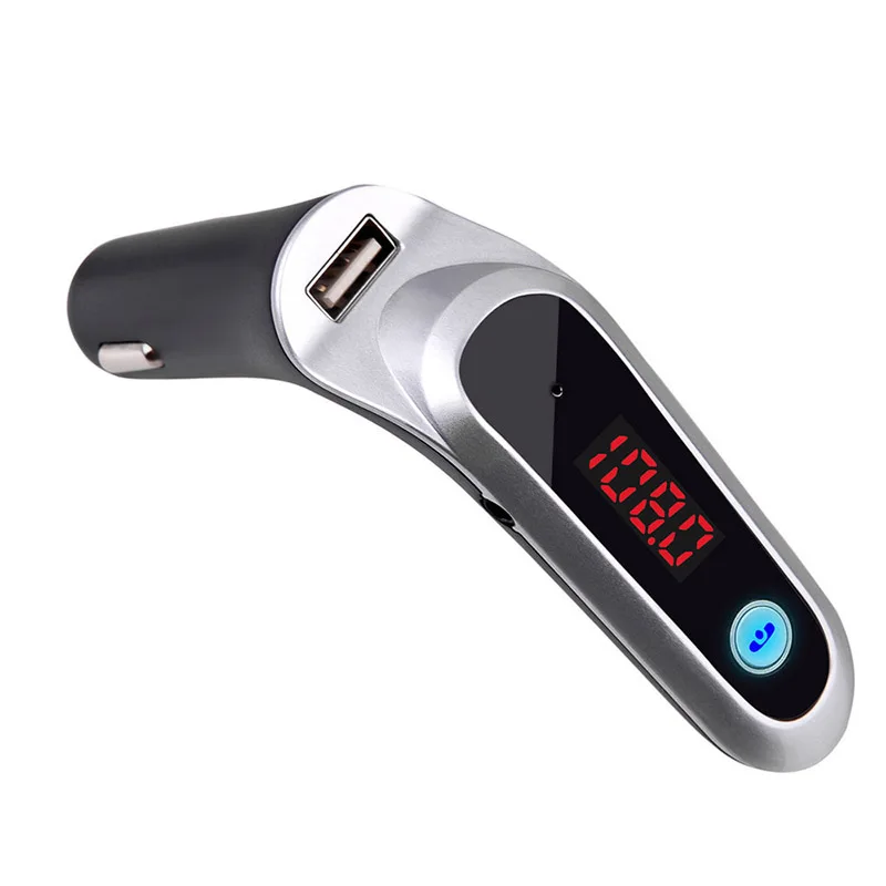 FM transmitter with high fidelity and stronger bass, hands-free microphone, BT car adapter, USB car charger