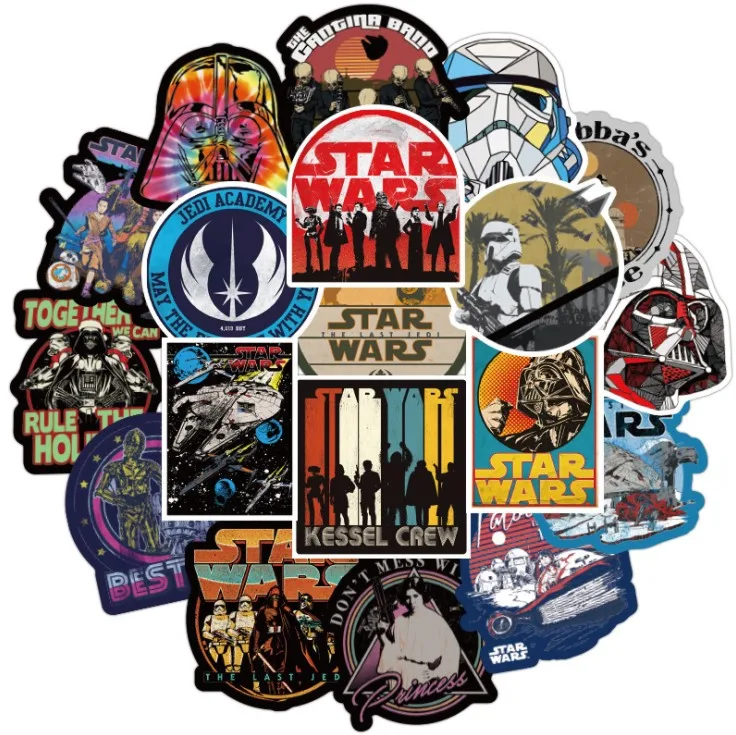 Classic Fashion Style Star Graffiti cool Wars Stickers For Moto car suitcase Skateboard