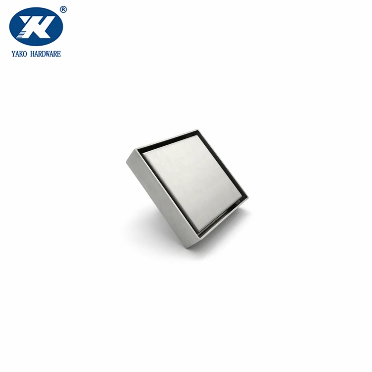 Stainless Steel Tile Insert Anti Odor Floor Drain Cover Grate Strainer Square Brass Shower Drain