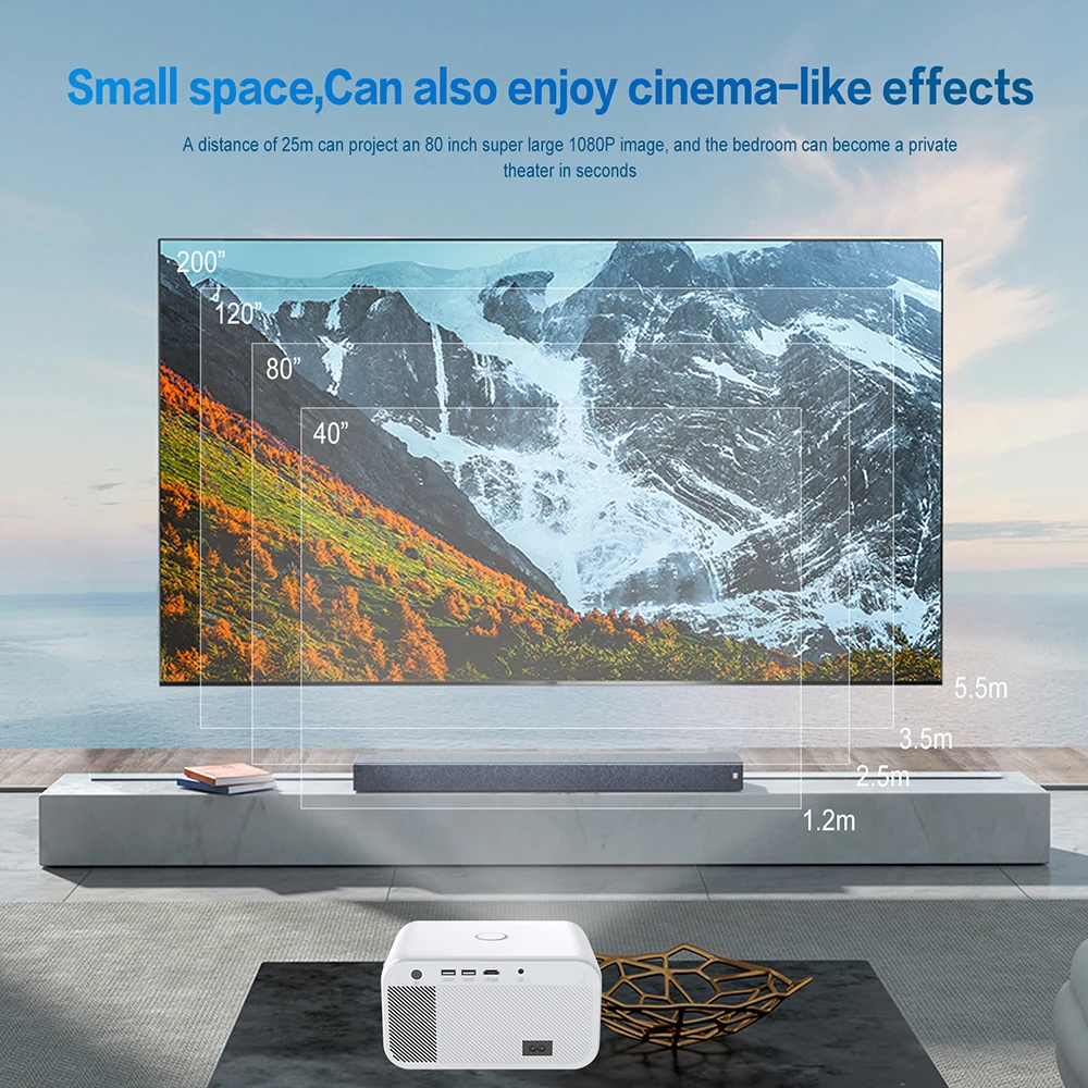 Touyinger X9 Smart Cinema Proyector Inteligente Tv Projection Mini 4K Wireless Wifi Home Theater Video Projector Portatil