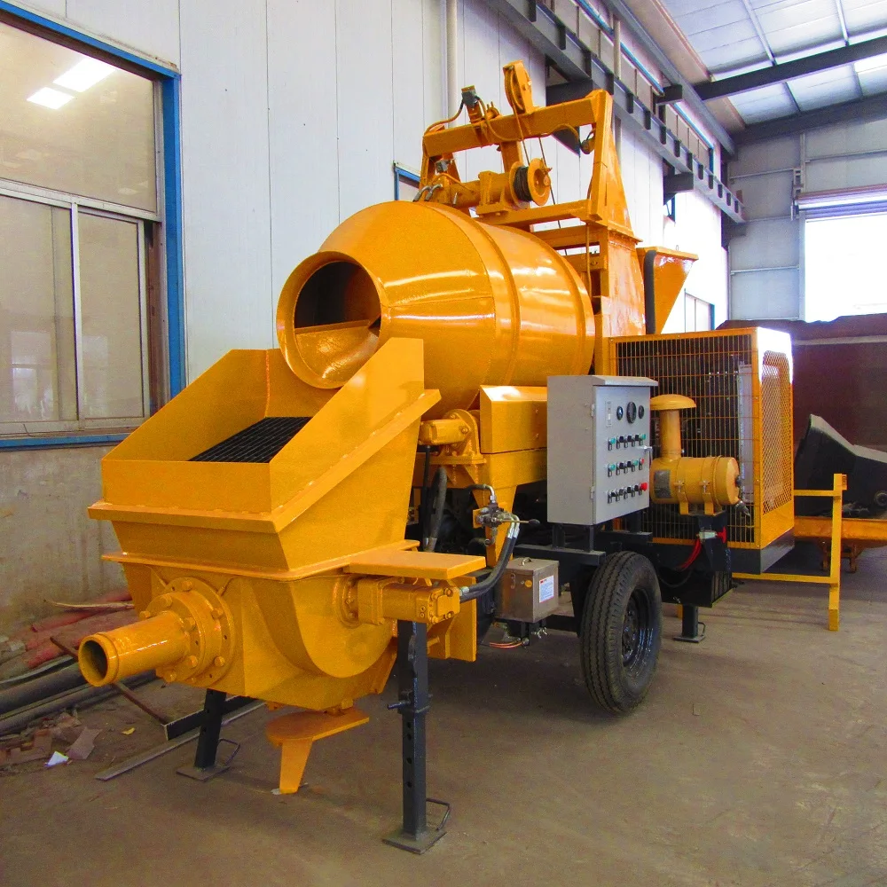 MINLE Factory 20M3/H Diesel Engine Concrete Trailer Pumps/Small Concrete Pump Mini Pumpcrete Machine