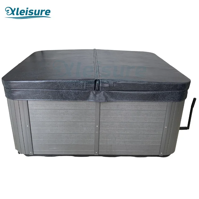 Hot-selling outdoor waterproof durable balboa whirlpool foam custom spa cover for hot tubs for massage spa in charcoal