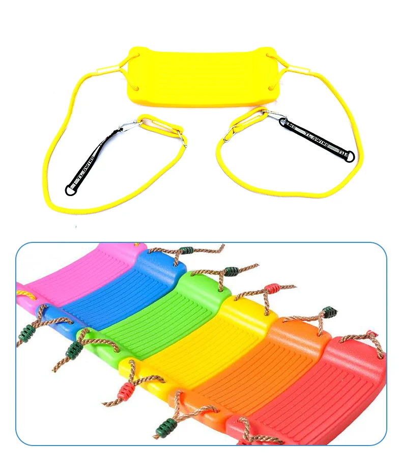 
Plastic outdoor children adults single swing seat set with high quality 
