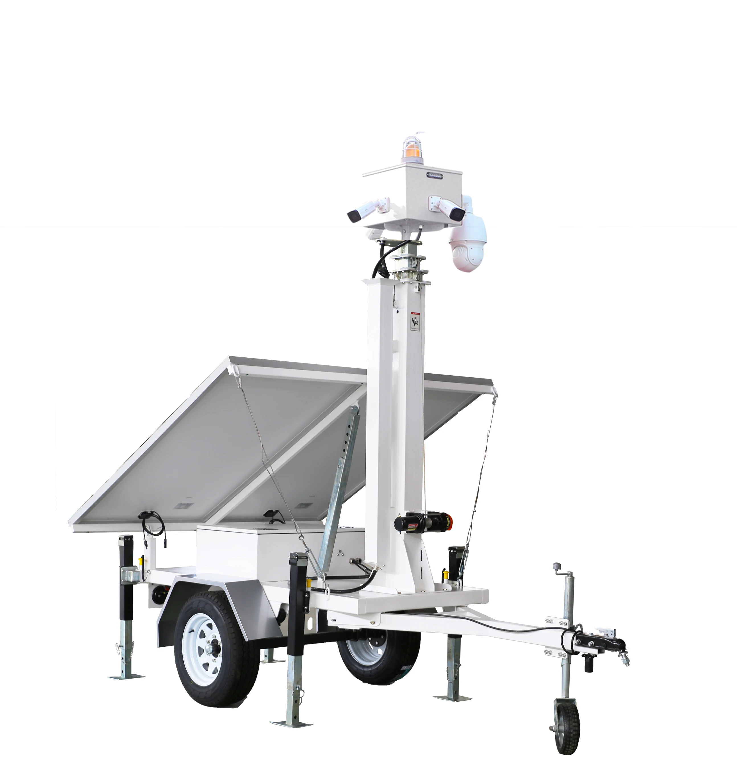 Hybrid 3KW Solar Power Generator Green Energy Trailer System Monocrystalline Solar Panel Trailer for sale