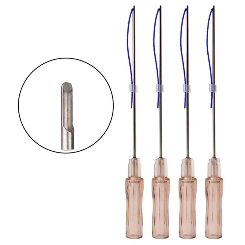 Korean supplier good price 19g38mm 19g 50mm 60mm nose absorbable pdo thread for nose lifting