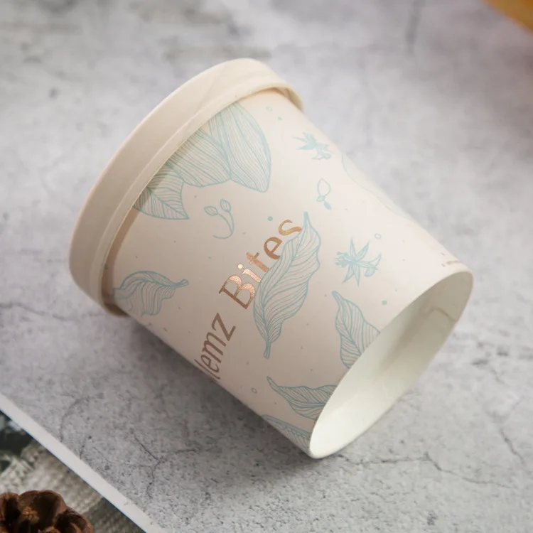 disposable packaging dessert yogurt ice cream container tubs paper ice cream cup