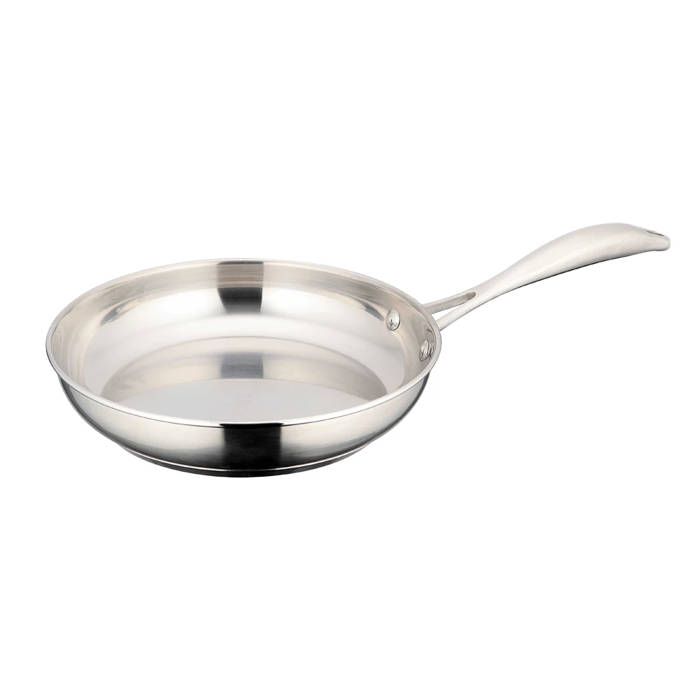 Factory Direct Supplier Kitchen Cookware Stainless Steel Frying Pan Deep Pan Wok Pan Frypan Nonstick with Manufacturer Price